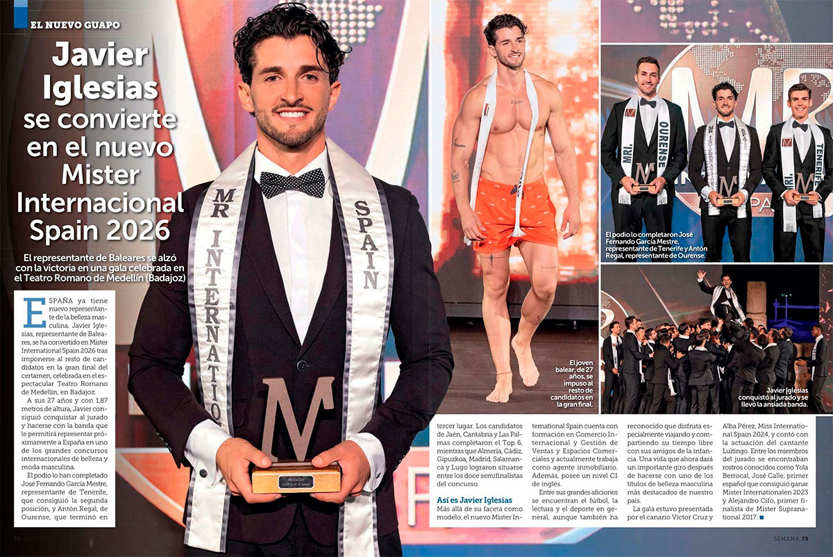 Javier Iglesias Mister International Spain 2026 Mister España